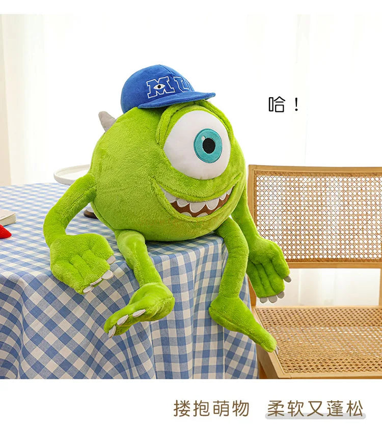 Peluche Mike Wazowski de Disney Monsters University, coussin décoratif pour canapé, décoration de chambre, cadeaux de Noël pour enfants