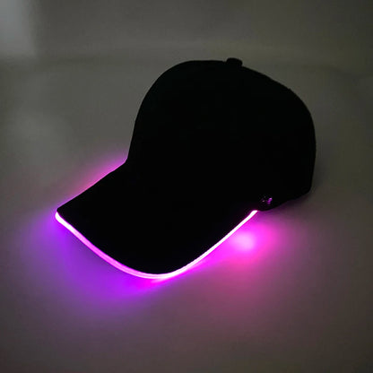 🧢💡Casquette LED à Fibre Optique – Le Style Qui Brille dans la Nuit !