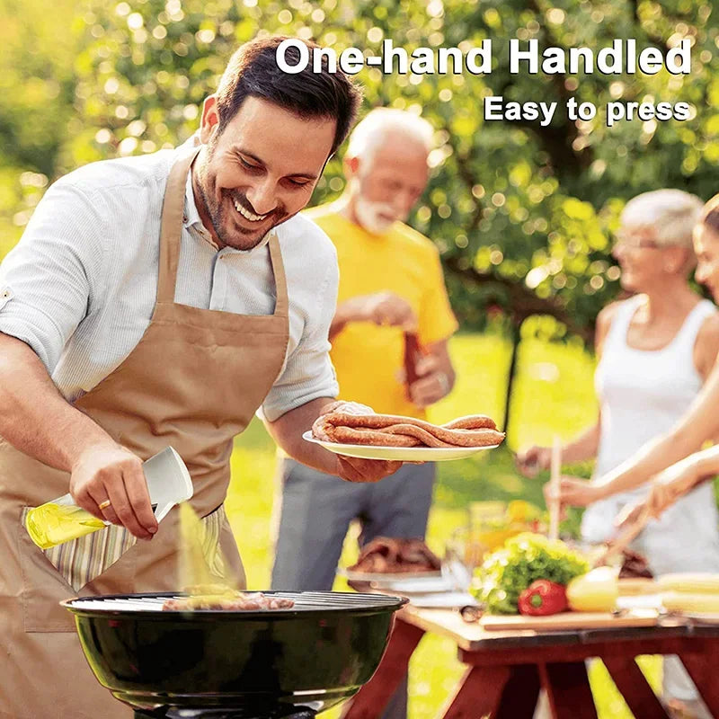 Bouteille de pulvérisation d'huile en plastique, vaporisateur d'huile de cuisine domestique, nébulisation, remplissage de brume, cuisson, distributeur de Camping pour barbecue à double usage, 200/300/500ml