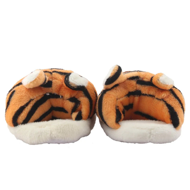 Chaussures en peluche pour poupée, chien, tigre, grenouille, pantoufles pour poupée BJD 1/3, poupée américaine de 43 cm et 18 pouces, nouveau-né, fille, cadeau