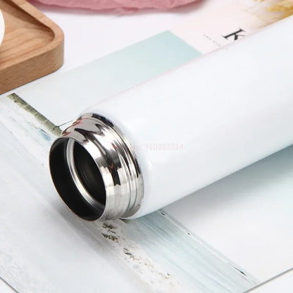 Bouteille isotherme Hello Kitty pour enfant, thermos rose en acier inoxydable, motif dessin animé