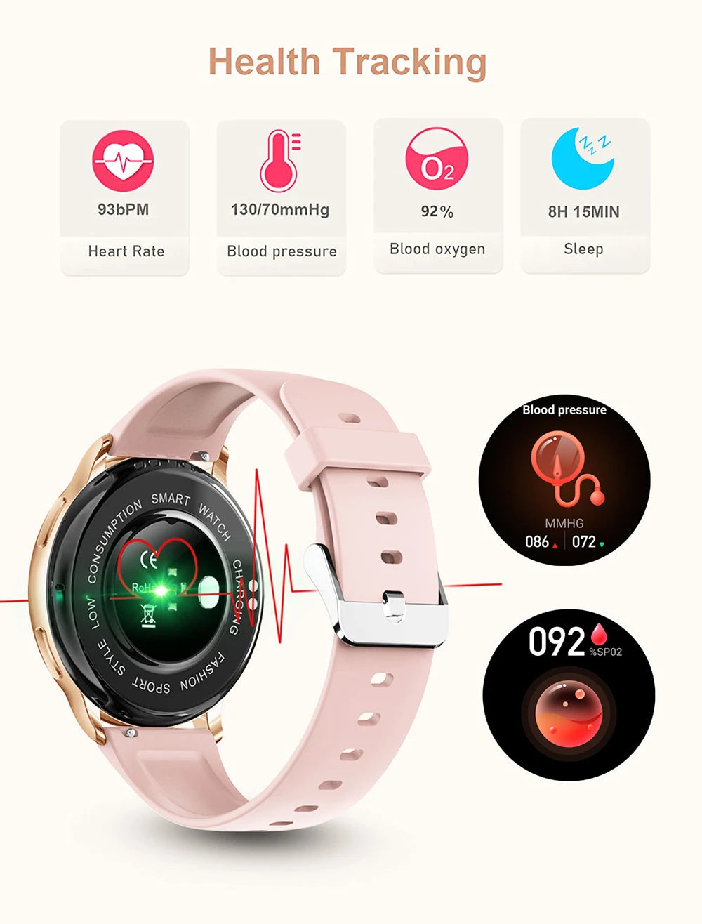 ⌚MEVADEN Y22™ – Smartwatch Élite pour Homme & Femme - Appels, Cadrans Personnalisés; Suivi Sport