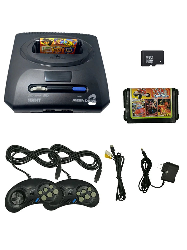 Pour console de jeu vidéo Sega MegaDrive MD2 Mini TV originale, joystick 16 bits, sortie AV, double manette filaire, livraison directe