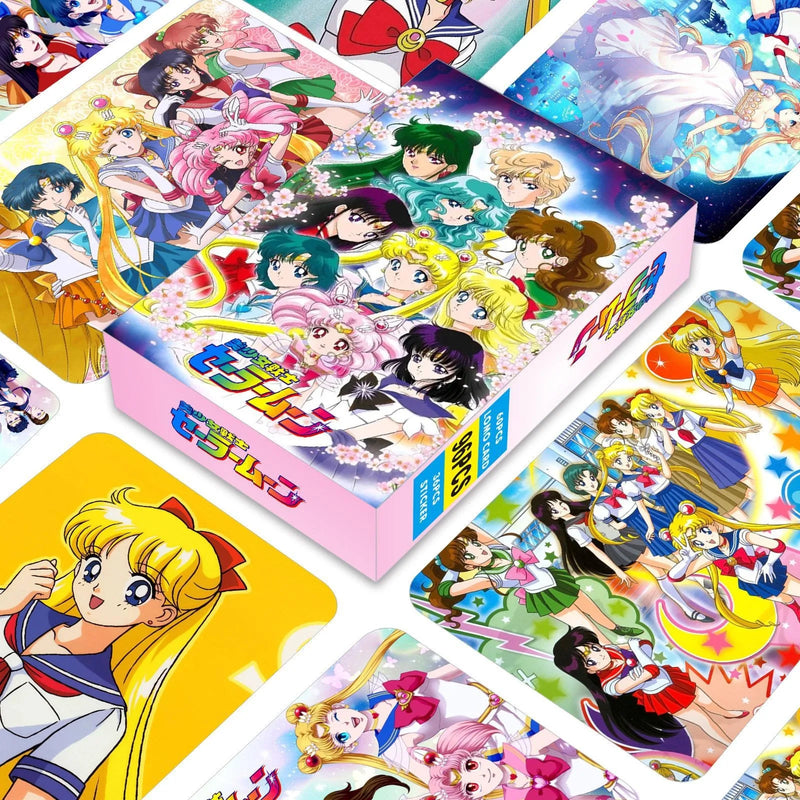 Cartes Lomo de l'anime japonais Demon Slayer One Piece, 1 paquet de 96 pièces, jeux de cartes avec cartes postales et messages, cadeau pour les fans, collection de jeux et jouets