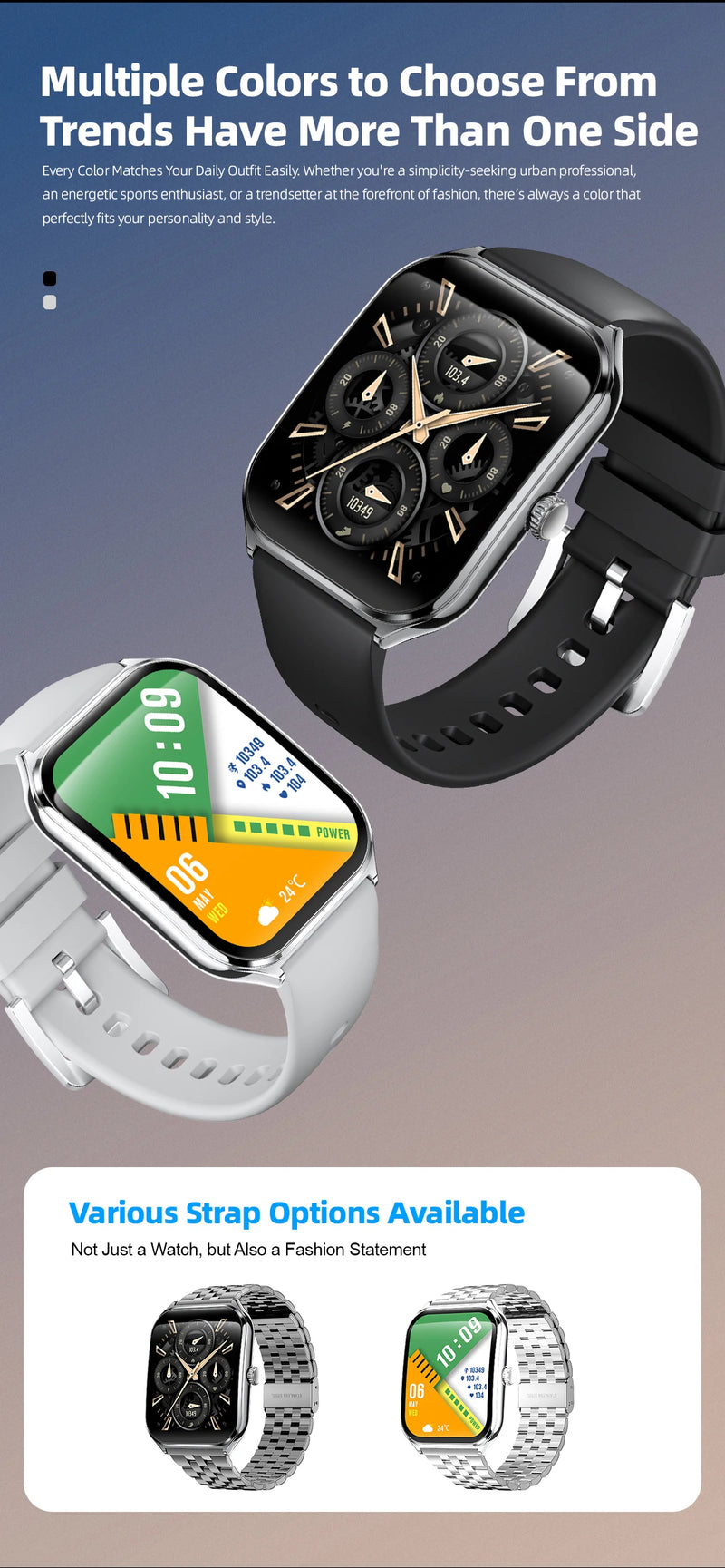 ⌚ VibeWatch™ Ultra AMOLED Élégance, Technologie et Performance à Votre Poignet