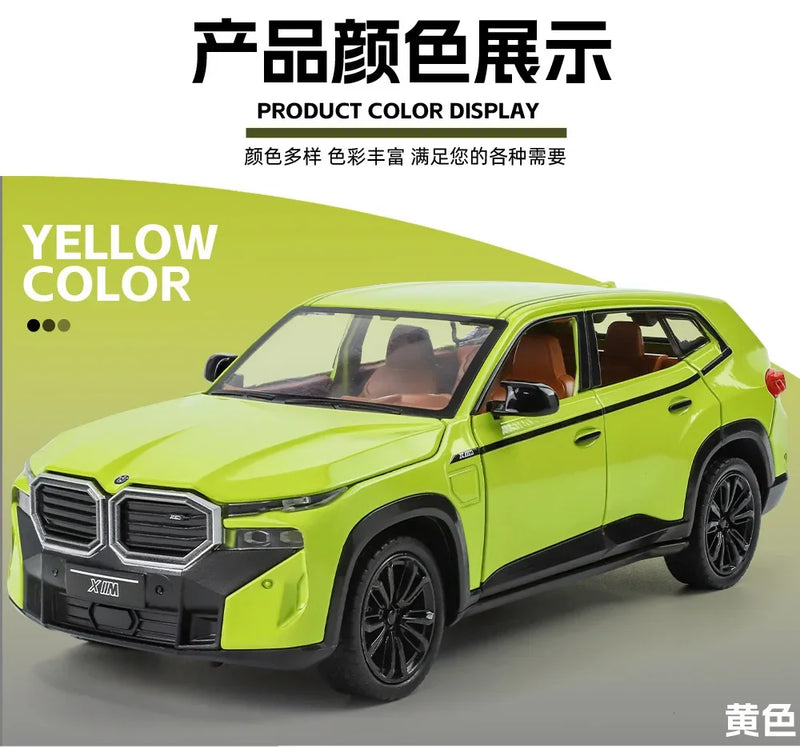 BMW XM SUV Alliage Voiture Moulée Sous Pression &amp; Véhicules Jouets Modèle De Voiture Son et Lumière Voiture À Tirer
