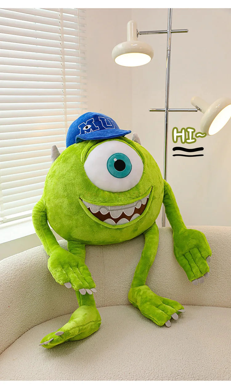 Peluche Mike Wazowski de Disney Monsters University, coussin décoratif pour canapé, décoration de chambre, cadeaux de Noël pour enfants