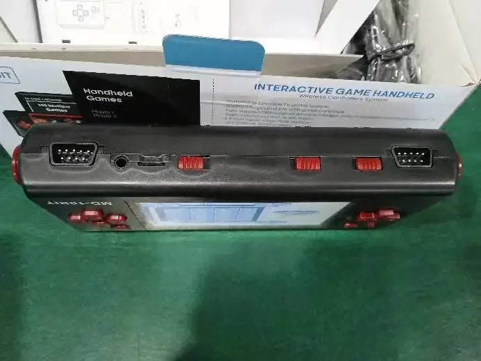 Console de jeu portable HG-943 4,3'' MD 16 bits HDMI TV Console de jeu rétro Console d'arcade 2 joueurs sans fil avec 118 jeux prenant en charge les cartes de jeu