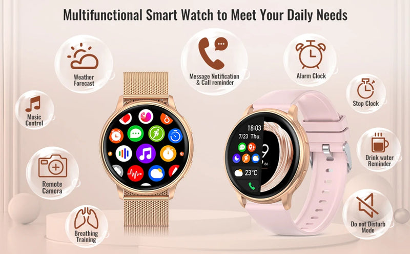 ⌚MEVADEN Y22™ – Smartwatch Élite pour Homme & Femme - Appels, Cadrans Personnalisés; Suivi Sport