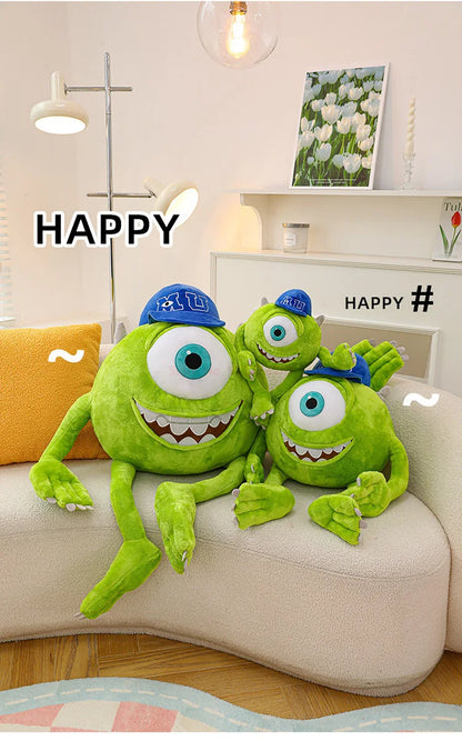 Peluche Mike Wazowski de Disney Monsters University, coussin décoratif pour canapé, décoration de chambre, cadeaux de Noël pour enfants