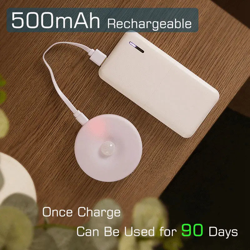 💡GlowSense™ – Veilleuse LED Intelligente à Capteur de Mouvement USB Rechargeable
