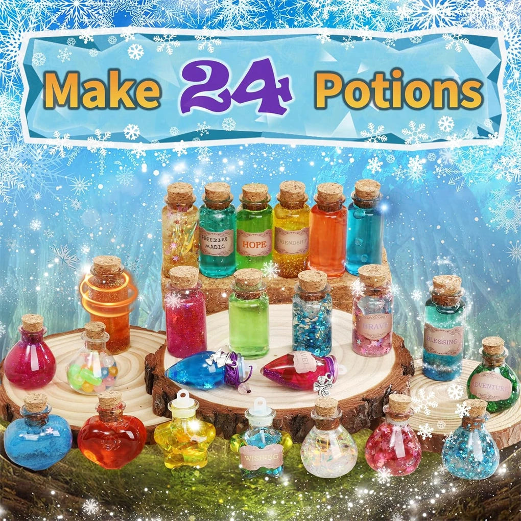 🧙♀️🌈 Kit de Potions Magiques Féeriques – Créez Vos Propres Sortilèges Colorés !
