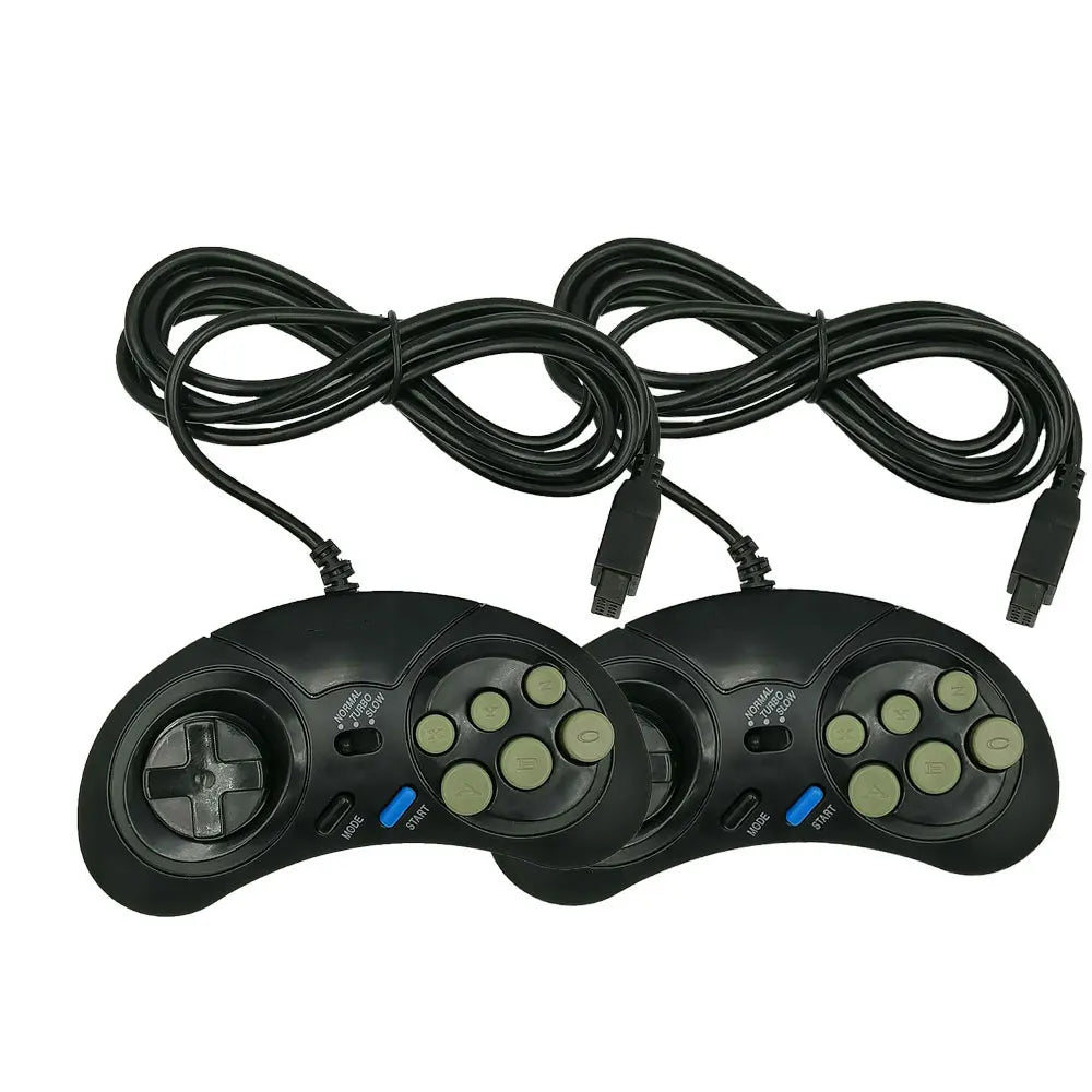 Pour console de jeu vidéo Sega MegaDrive MD2 Mini TV originale, joystick 16 bits, sortie AV, double manette filaire, livraison directe