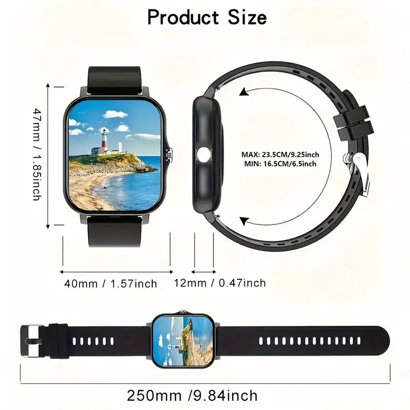 ⌚SmartStyle™ KESHUYOU 2025 – Montre Connectée 2.01" HD pour Homme & Femme