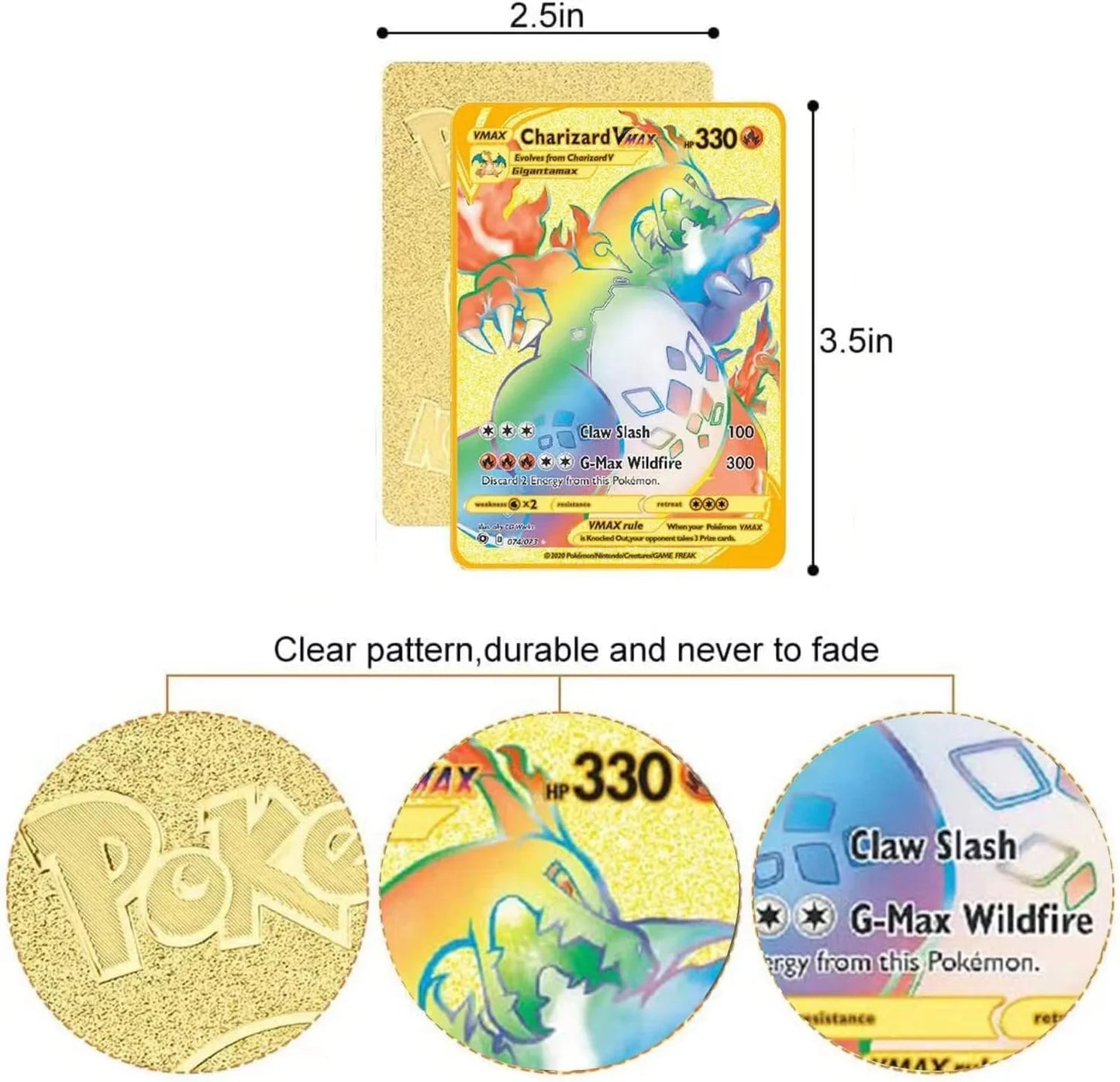 Jeu de cartes Pokémon Battle Collection Anglais Japonais Carte Métal Pikachu Dracaufeu Mewtwo Salamèche Évoli Kawaii Cadeau d'anniversaire