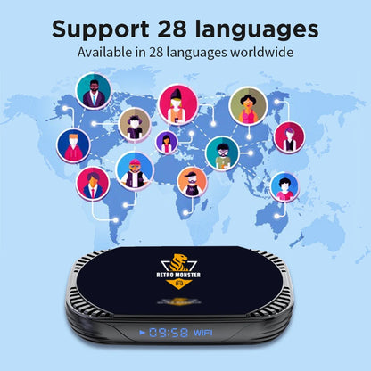 Console de jeux vidéo rétro Amlogic S905X4 pour Sega Saturn/PS1/PSP/N64/DC/MAME avec plus de 48 000 jeux et plus de 70 émulateurs.