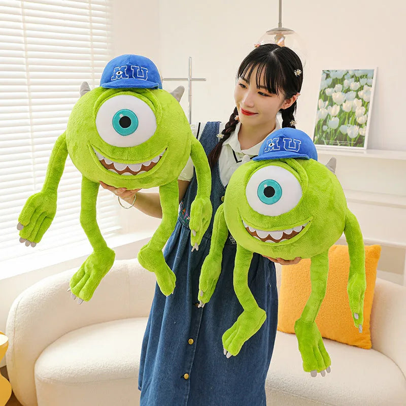 Peluche Mike Wazowski de Disney Monsters University, coussin décoratif pour canapé, décoration de chambre, cadeaux de Noël pour enfants