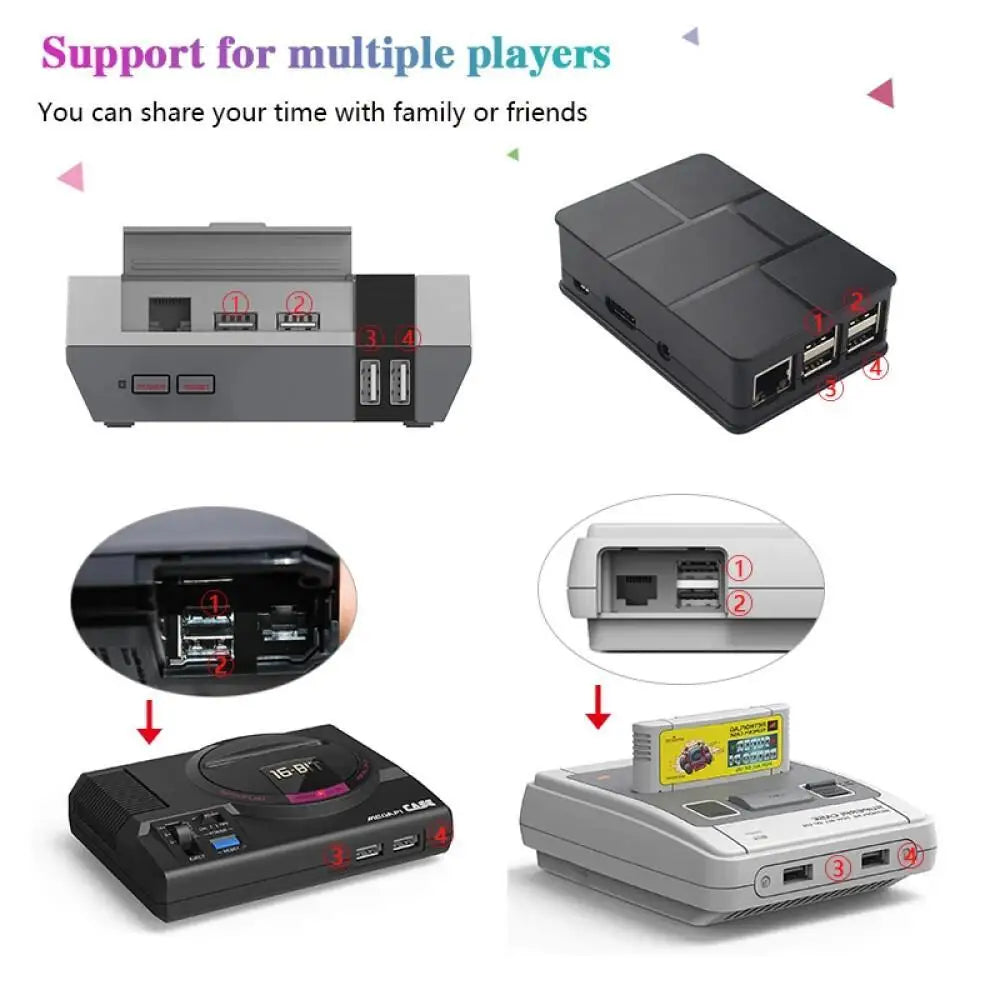 Coque de jeu portable rétro intégrée de plus de 45 000 pour SNES/MEGA