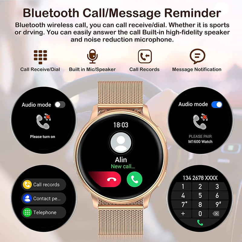 ⌚MEVADEN Y22™ – Smartwatch Élite pour Homme & Femme - Appels, Cadrans Personnalisés; Suivi Sport