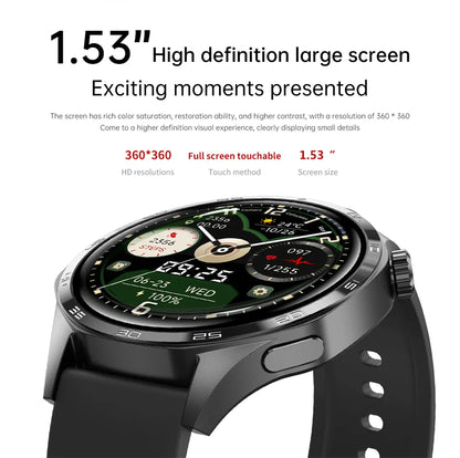 Montre connectée GT5 Pro pour homme, GPS, NDavid, écran AMOLED 360x360, fréquence cardiaque, appel Bluetooth, étanche IP67, HUAWEI 2024