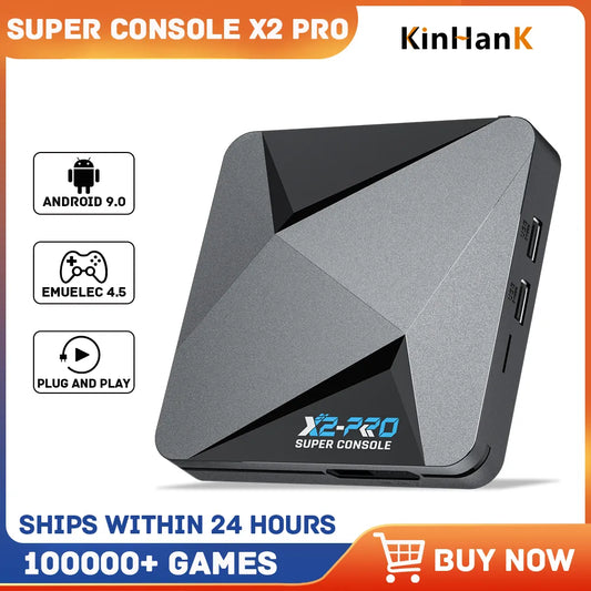 Console de jeux vidéo rétro Super Console X2 Pro avec plus de 100 000 jeux pour MAME/ARCADE/Sega Saturn/DC Console de jeux rétro 4K HD