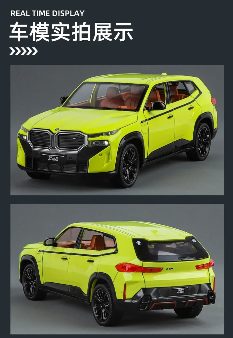 BMW XM SUV Alliage Voiture Moulée Sous Pression &amp; Véhicules Jouets Modèle De Voiture Son et Lumière Voiture À Tirer