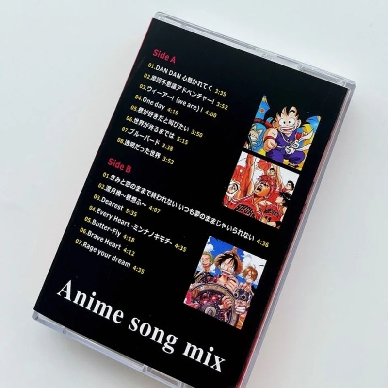 Nouvelle cassette musicale Dragon Ball ONE PIECE Anime Mix Album OST Cassettes Cosplay Musique Record Walkman Enregistreur Voiture Bande Son Box