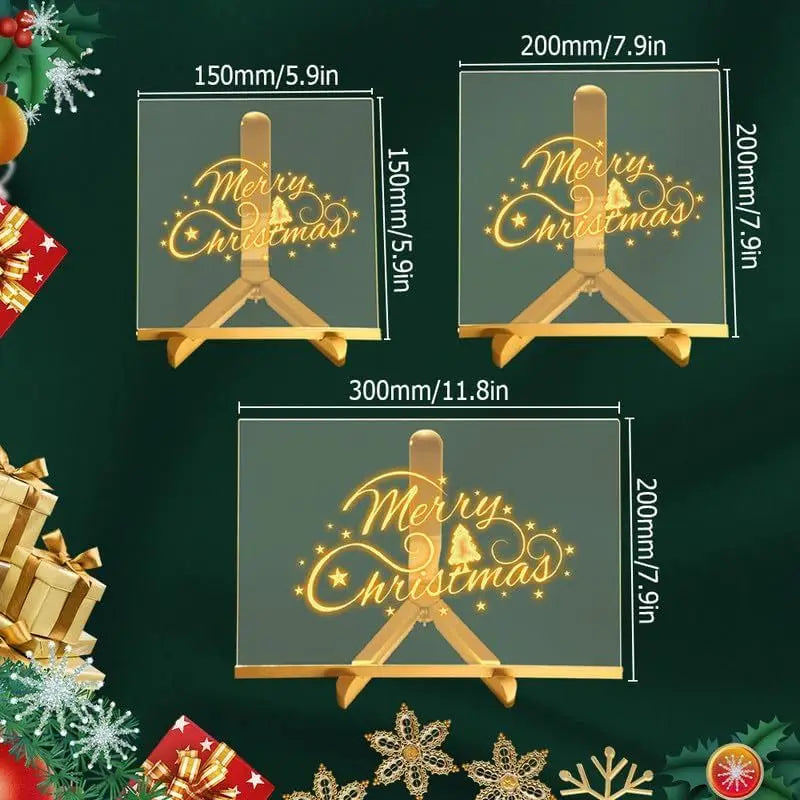 🎨💡Tableau LED Transparent Magique – Dessinez en Lumière, Apprenez en Couleurs !