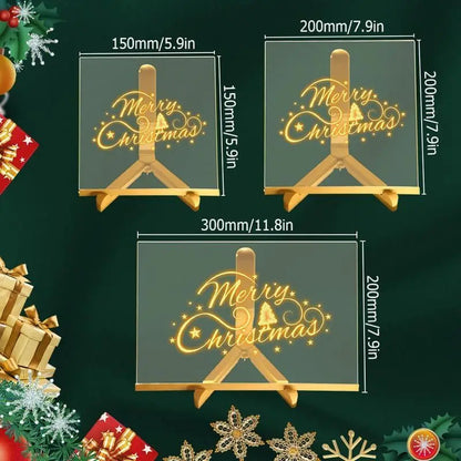 🎨💡Tableau LED Transparent Magique – Dessinez en Lumière, Apprenez en Couleurs !