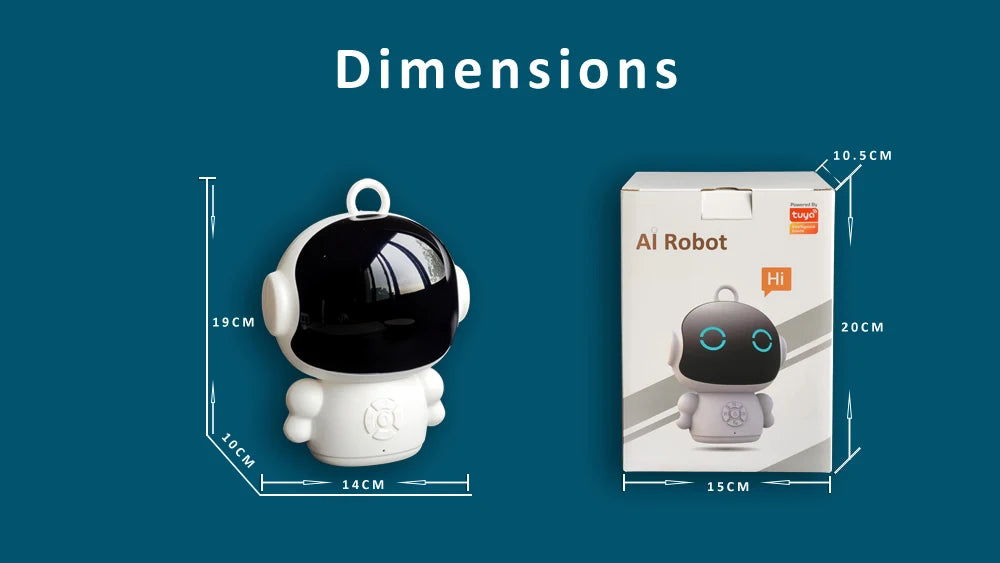 🤖 EduBot Tuya™ – Le Compagnon Éducatif Intelligent pour Enfants | AI, Voix, Apprentissage & Jeux
