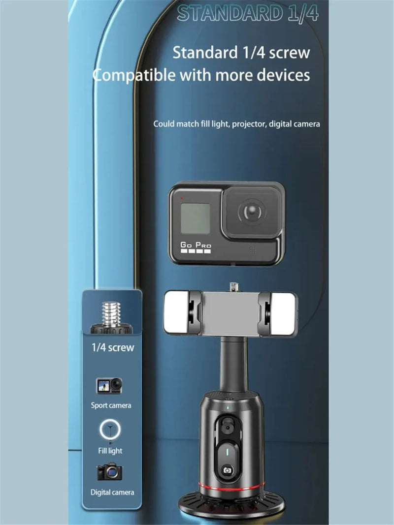 🎥 SmartFollow Q02™ – Stabilisateur 360° Intelligent avec Suivi Automatique & Télécommande