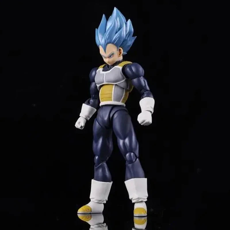 Figurines de l'anime Dragon Ball Super, figurine Majin Vegeta, modèle mobile à collectionner, SHF Super Saiyan God Vegeta, jouets