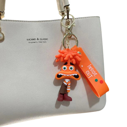 Porte-clés Disney Anime Vice-Versa 2, Mind Wars, émotions tristes, figurine Kawaii, jouet, poupée, pendentif pour clé de voiture pour homme, accessoires