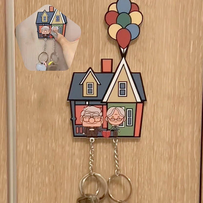 Porte-clés Disney Anime mignon Mickey Mouse Stitch Couple porte-clés réfrigérateur aimant fête décoration enfants jouets cadeaux