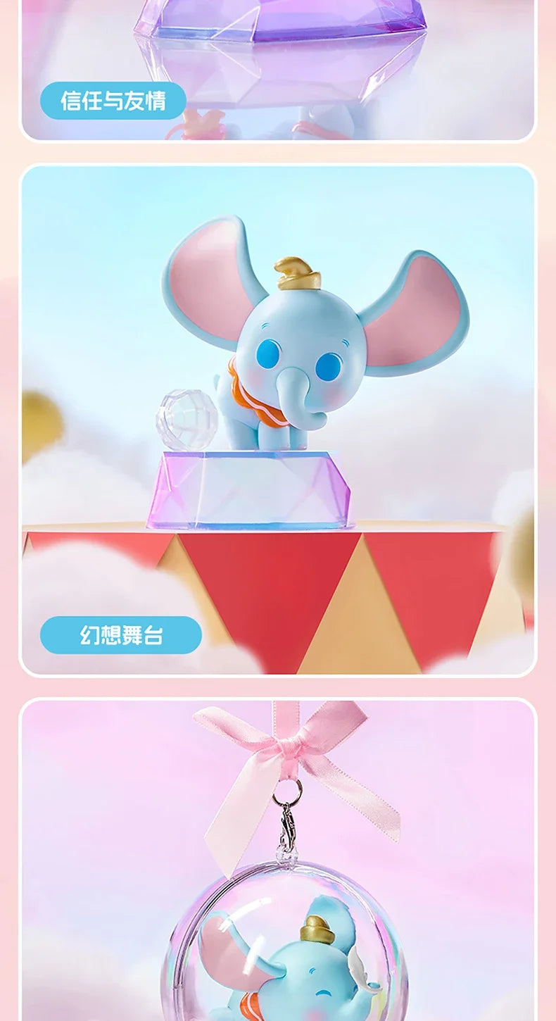 MINISO Véritable Disney Dumbo Day Dream Series Boîte aveugle Dessus de table Décoré Kawaii Jouets pour enfants Cadeau d'anniversaire Anime Périphérique