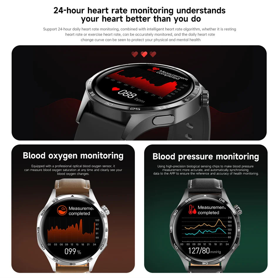 Montre connectée GT5 Pro pour homme, GPS, NDavid, écran AMOLED 360x360, fréquence cardiaque, appel Bluetooth, étanche IP67, HUAWEI 2024