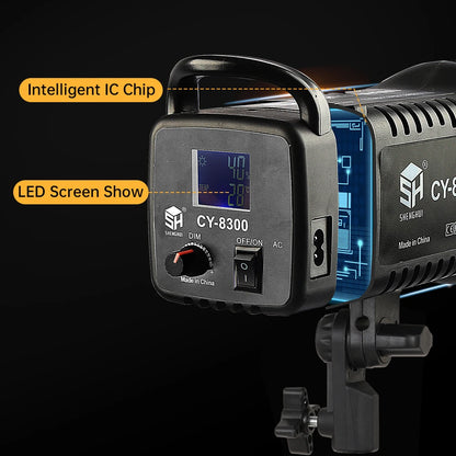 Lumière du jour LED pour la photographie et la vidéo, lampe solaire balance, flash de portrait, accessoires de studio, YouTube Live, 100W