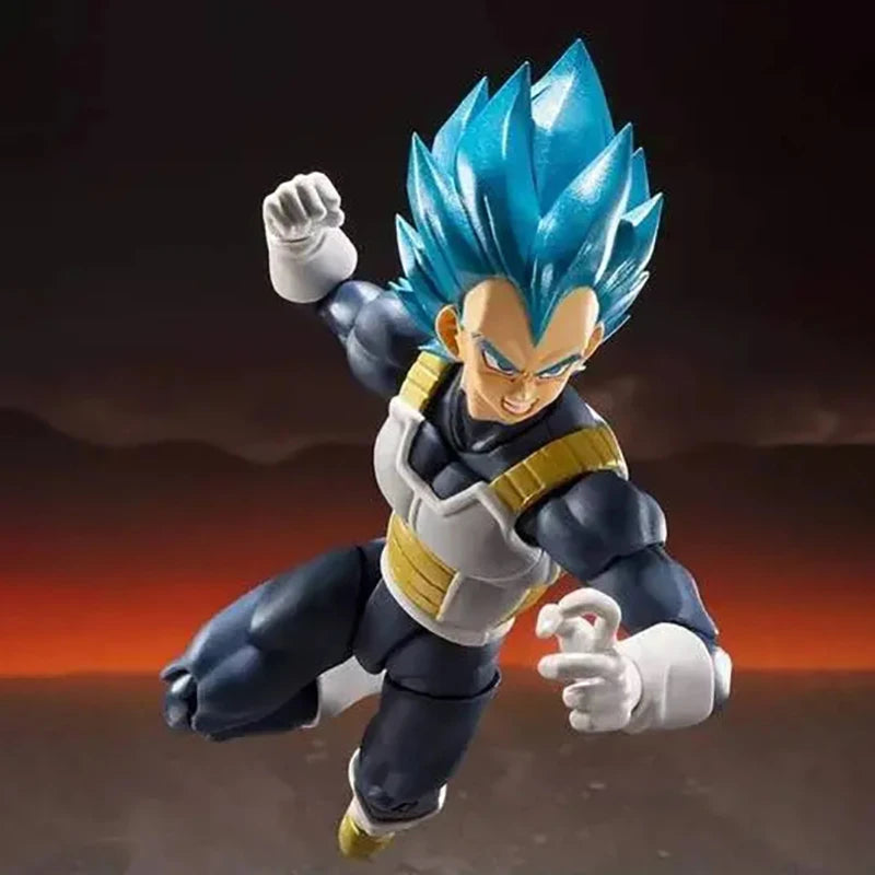 Figurines de l'anime Dragon Ball Super, figurine Majin Vegeta, modèle mobile à collectionner, SHF Super Saiyan God Vegeta, jouets
