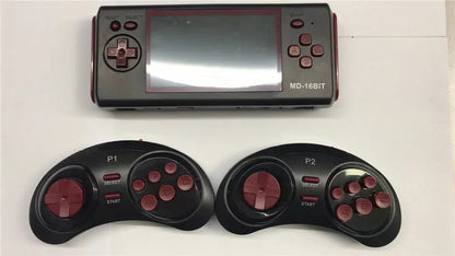 Console de jeu portable HG-943 4,3'' MD 16 bits HDMI TV Console de jeu rétro Console d'arcade 2 joueurs sans fil avec 118 jeux prenant en charge les cartes de jeu