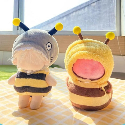 Tenue de remplacement pour poupée, combinaison abeille de dessin animé, 10 cm/15 cm/20 cm/40 cm, vêtements de poupée, accessoires