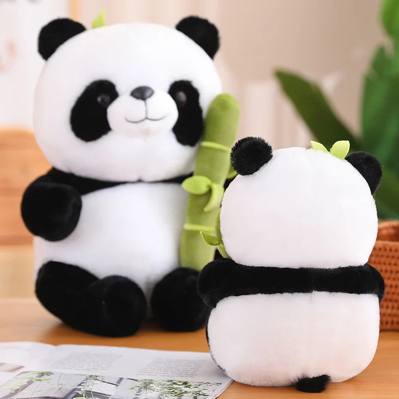Panda Kawaii en peluche douce en bambou, poupées préférées du monde entier, cadeaux d'anniversaire et de Noël pour enfants