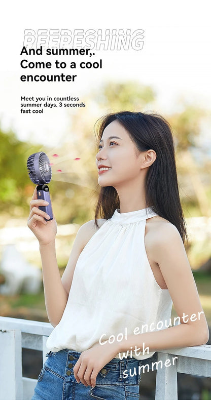 🧊 BreezeTech™ Mini Climatiseur Portable – Fraîcheur Instantanée à Emporter Partout