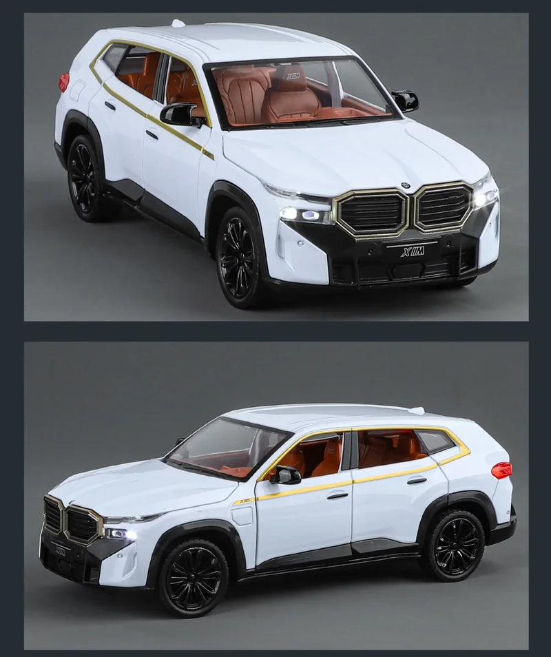 BMW XM SUV Alliage Voiture Moulée Sous Pression &amp; Véhicules Jouets Modèle De Voiture Son et Lumière Voiture À Tirer