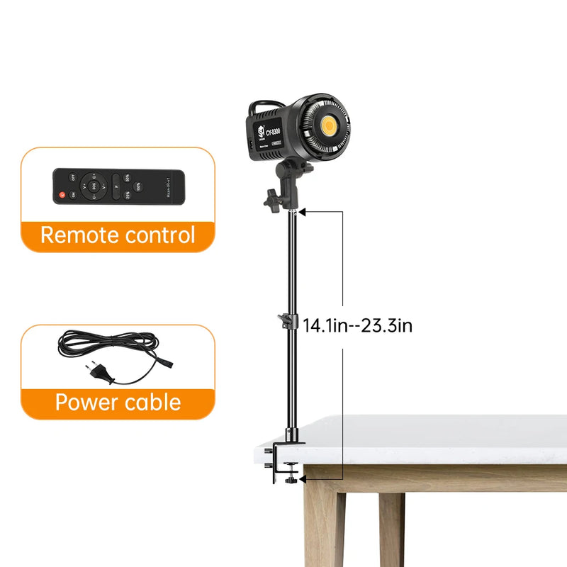 Lumière du jour LED pour la photographie et la vidéo, lampe solaire balance, flash de portrait, accessoires de studio, YouTube Live, 100W