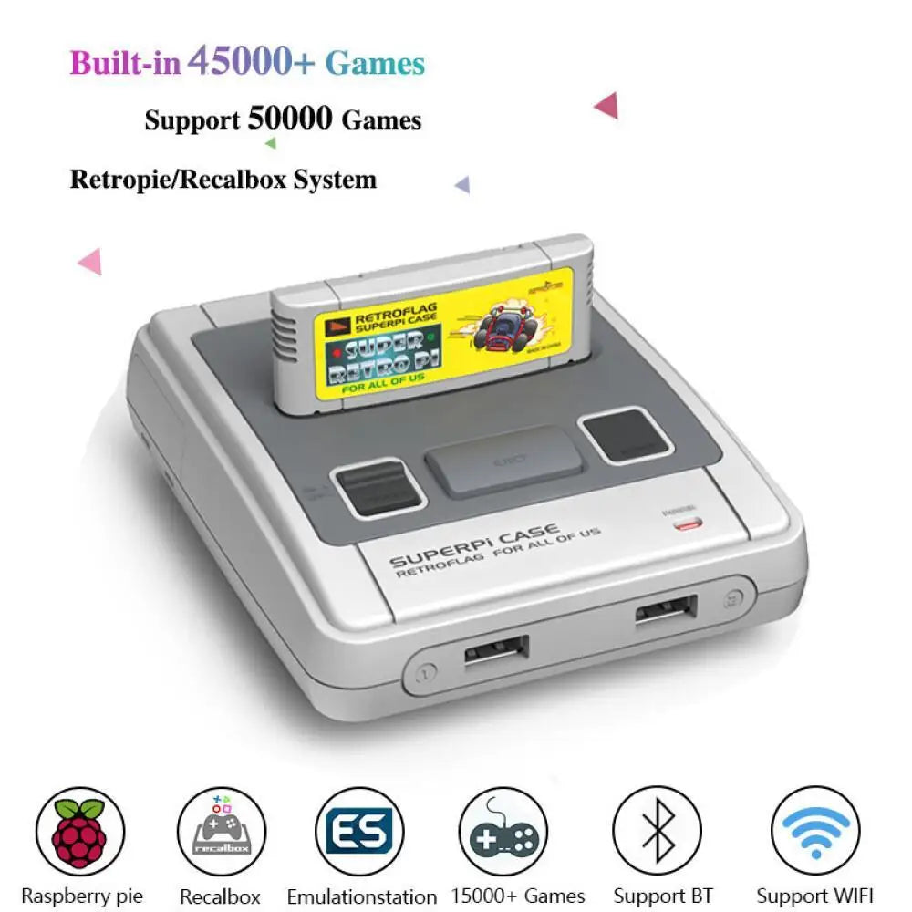 Coque de jeu portable rétro intégrée de plus de 45 000 pour SNES/MEGA