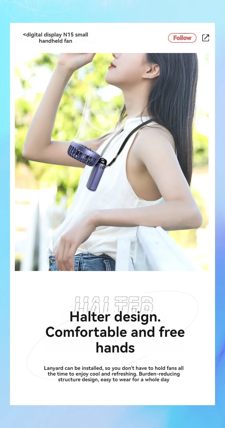 🧊 BreezeTech™ Mini Climatiseur Portable – Fraîcheur Instantanée à Emporter Partout