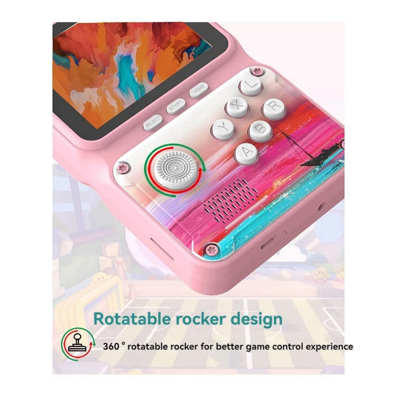Console de jeux vidéo portable 2,8 pouces, 500 jeux d'arcade rétro, prise en charge de la connexion AV, cadeau pour enfants