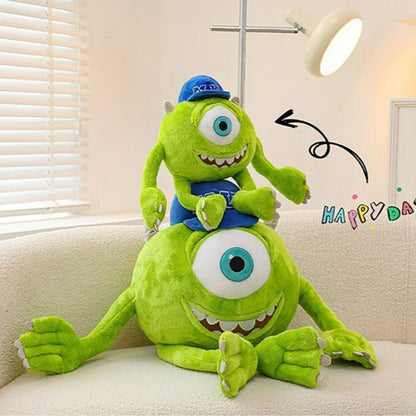 Peluche Mike Wazowski de Disney Monsters University, coussin décoratif pour canapé, décoration de chambre, cadeaux de Noël pour enfants
