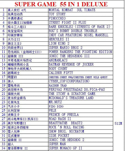 Nouvelle arrivée 16 bits pour console de jeu vidéo SEGA MD 2 pour cartouche de jeu SEGA originale en option 138 en 1, 196 en 1 jeu classique