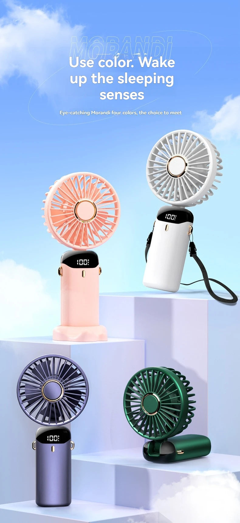 🧊 BreezeTech™ Mini Climatiseur Portable – Fraîcheur Instantanée à Emporter Partout